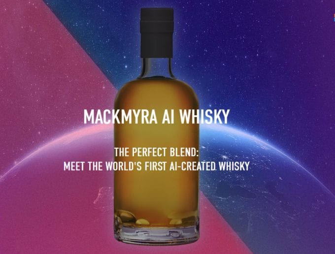 Mackmyra AI whiskey bottle