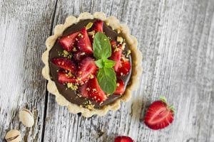 chocolate con fresas y pistachos recetas sin gluten