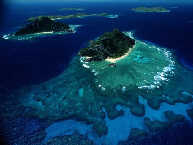 Two islands of Fiji