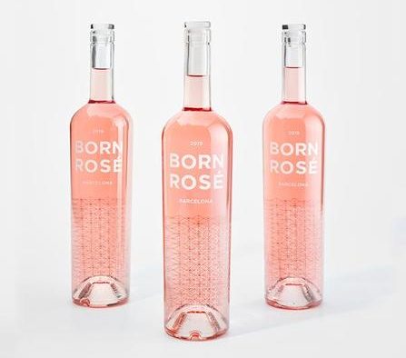 Tres botellas de Born Rosé