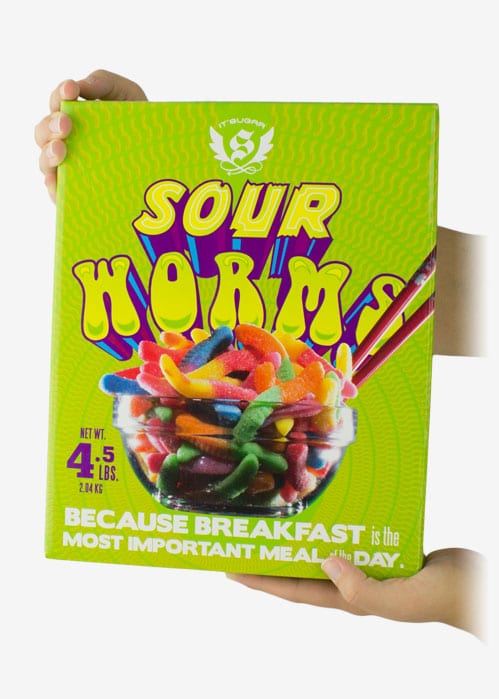sour worms los cereales mas raros
