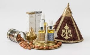 presentación del aceite de argán en la cocina