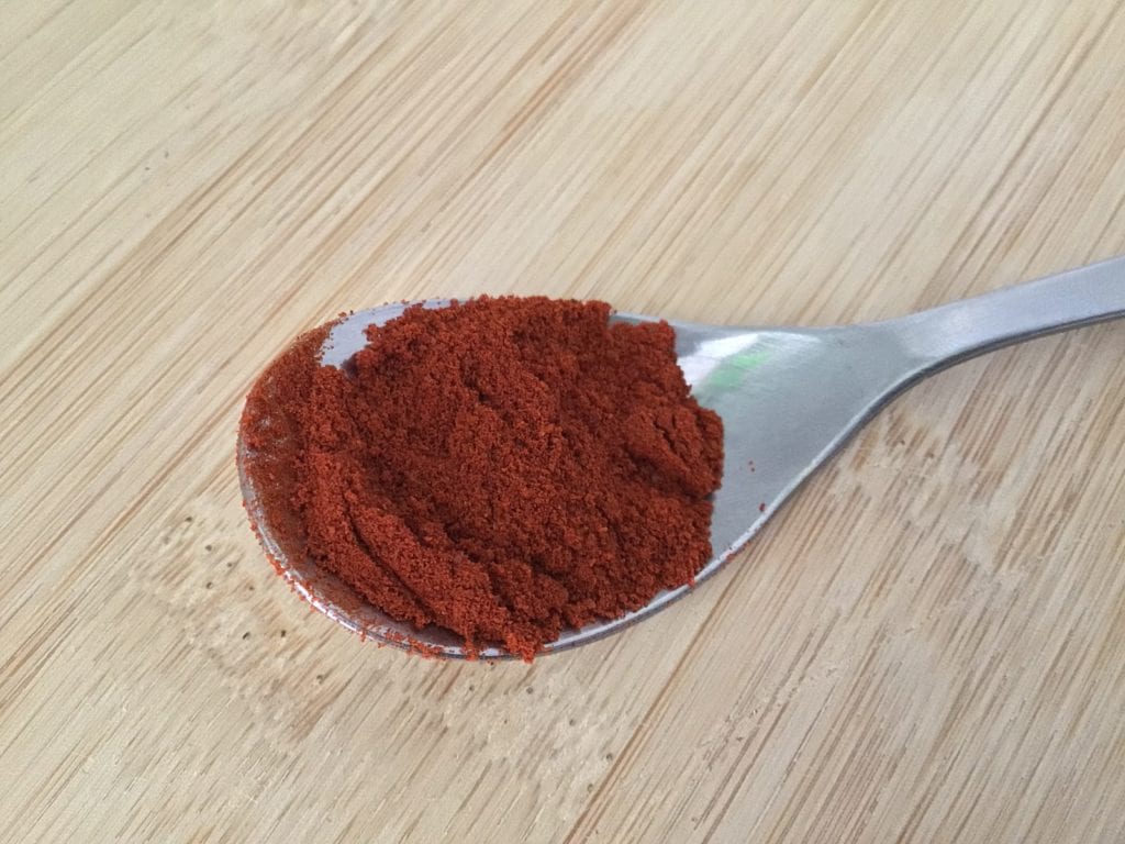 spoon with paprika