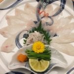 Sashimi de pez globo
