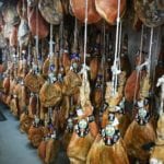 JAMÓN DE TREVÉLEZ. JAMONES EN SECADERO