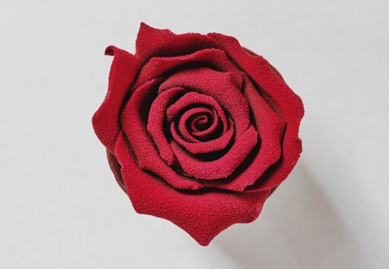 essbare Rose für Sant Jordi
