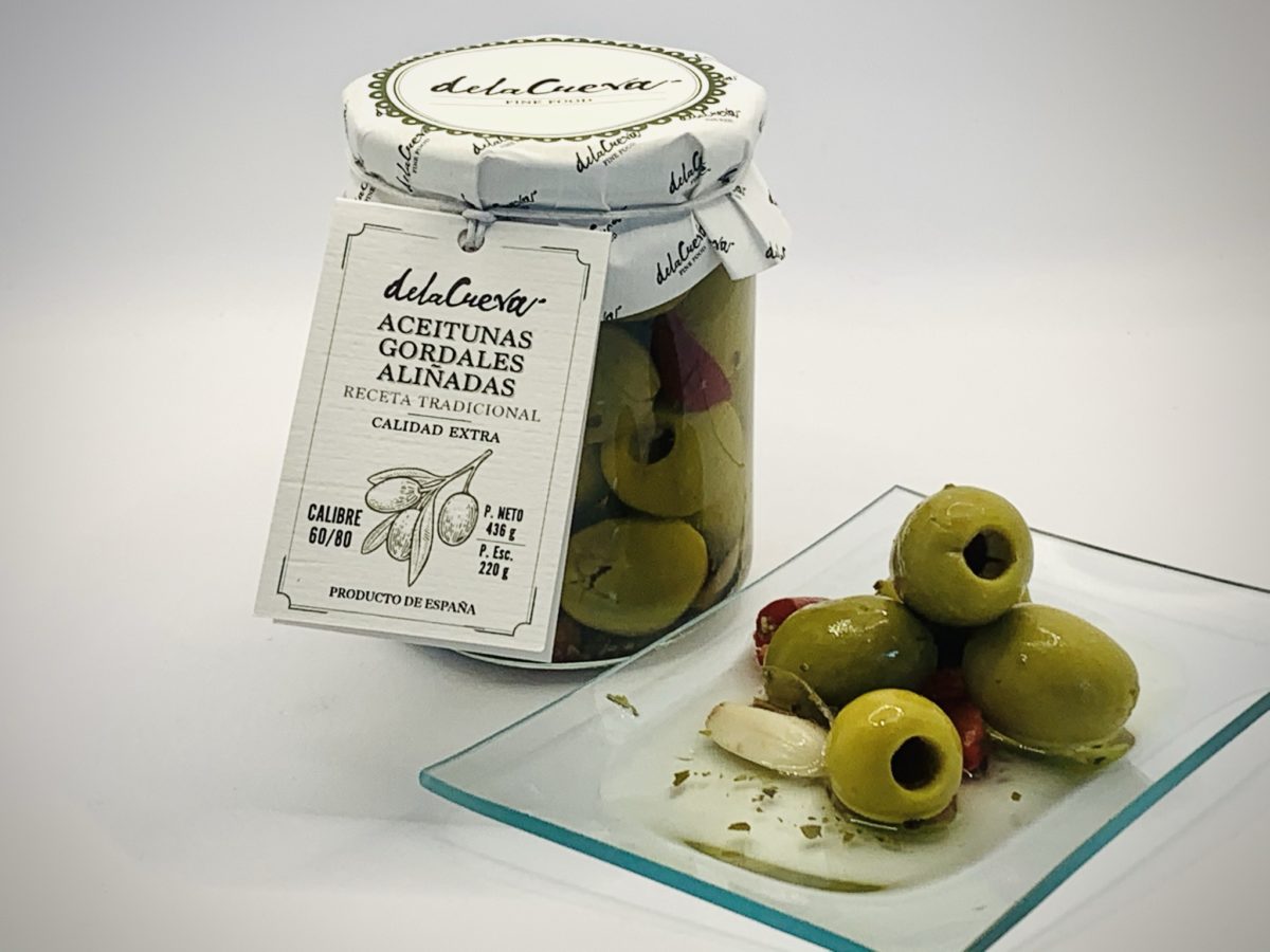Gordal olives with Dela Cueva dressing