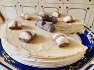 wafer cake and hazelnut cream from mercadona