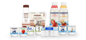 Danone-Produkte / Beispiel für Markenethik