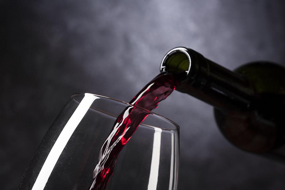 Wein in einem Glas